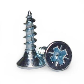 Spanplattenschrauben Senkkopf blau